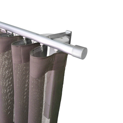 寇沃拉 Kouvola MT35 中期世紀現代系列電動窗簾軌道窗紗組 單層 鋁本色