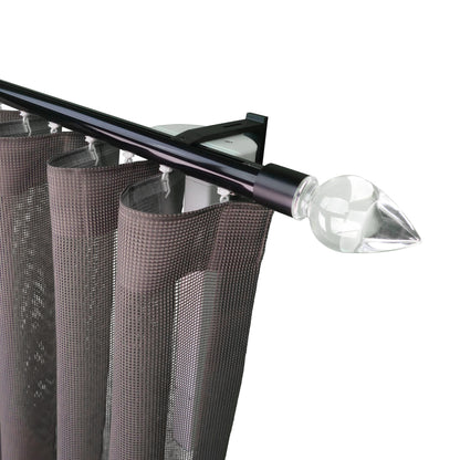 奧斯陸 Oslo MT35 都會奢華系列電動窗簾軌道窗紗組 單層 黑色