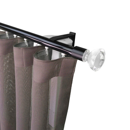 奧斯陸 Oslo MT35 都會奢華系列電動窗簾軌道窗紗組 單層 黑色