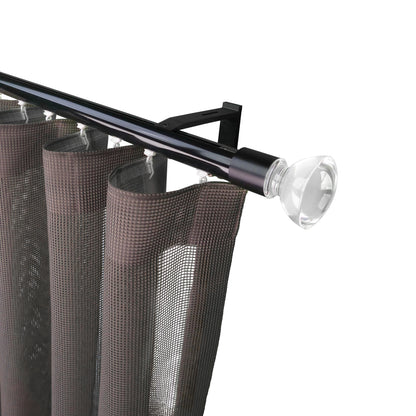 奧斯陸 Oslo HD35 都會奢華系列手動窗簾軌道 單層 黑色