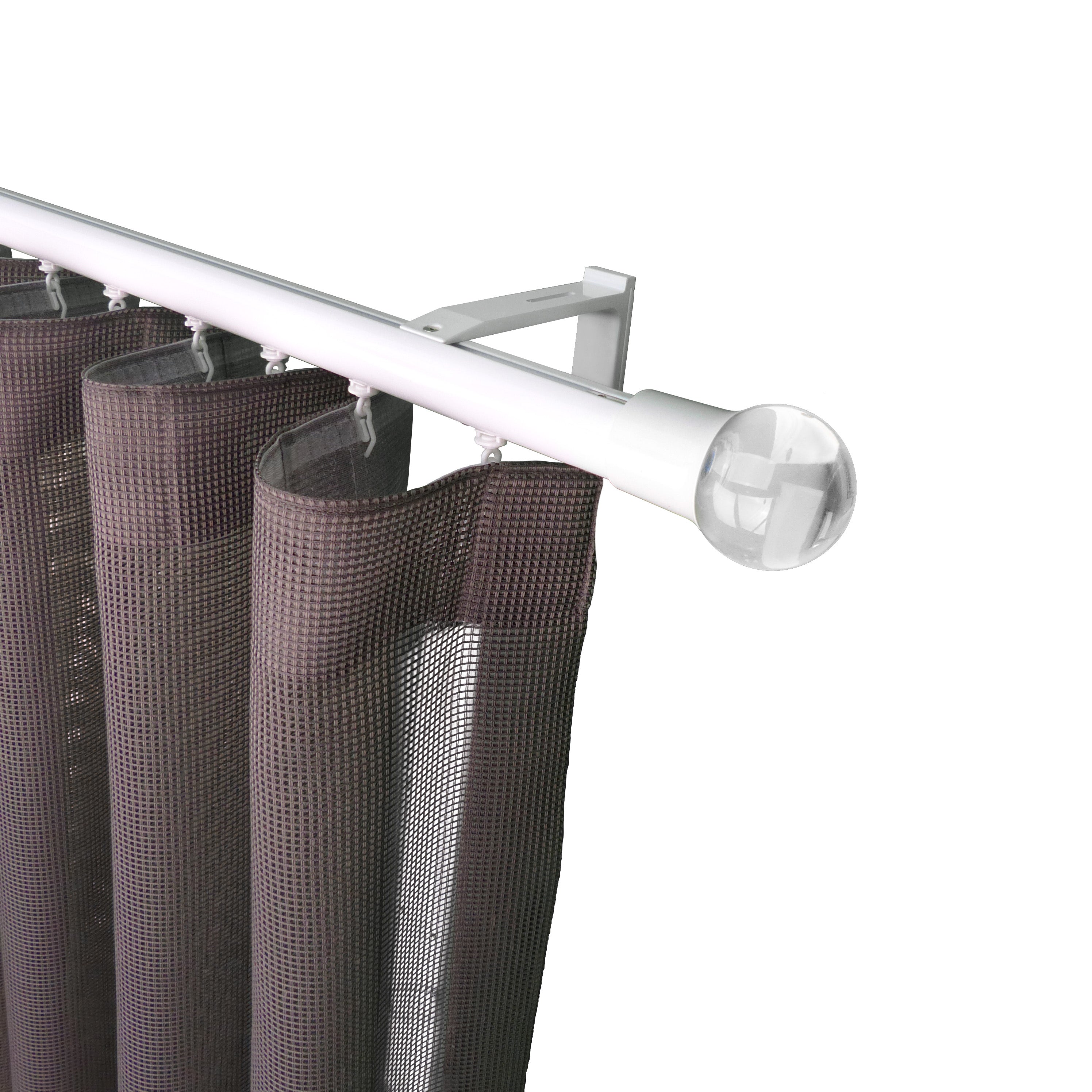 奧斯陸 Oslo HD35 都會奢華系列手動窗簾軌道 單層 白色