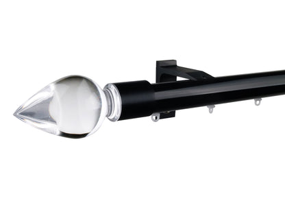 奧斯陸 Oslo HD35 都會奢華系列手動窗簾軌道 雙層 黑色