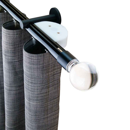 奧斯陸 Oslo MT35 都會奢華系列電動窗簾軌道 單層 黑色