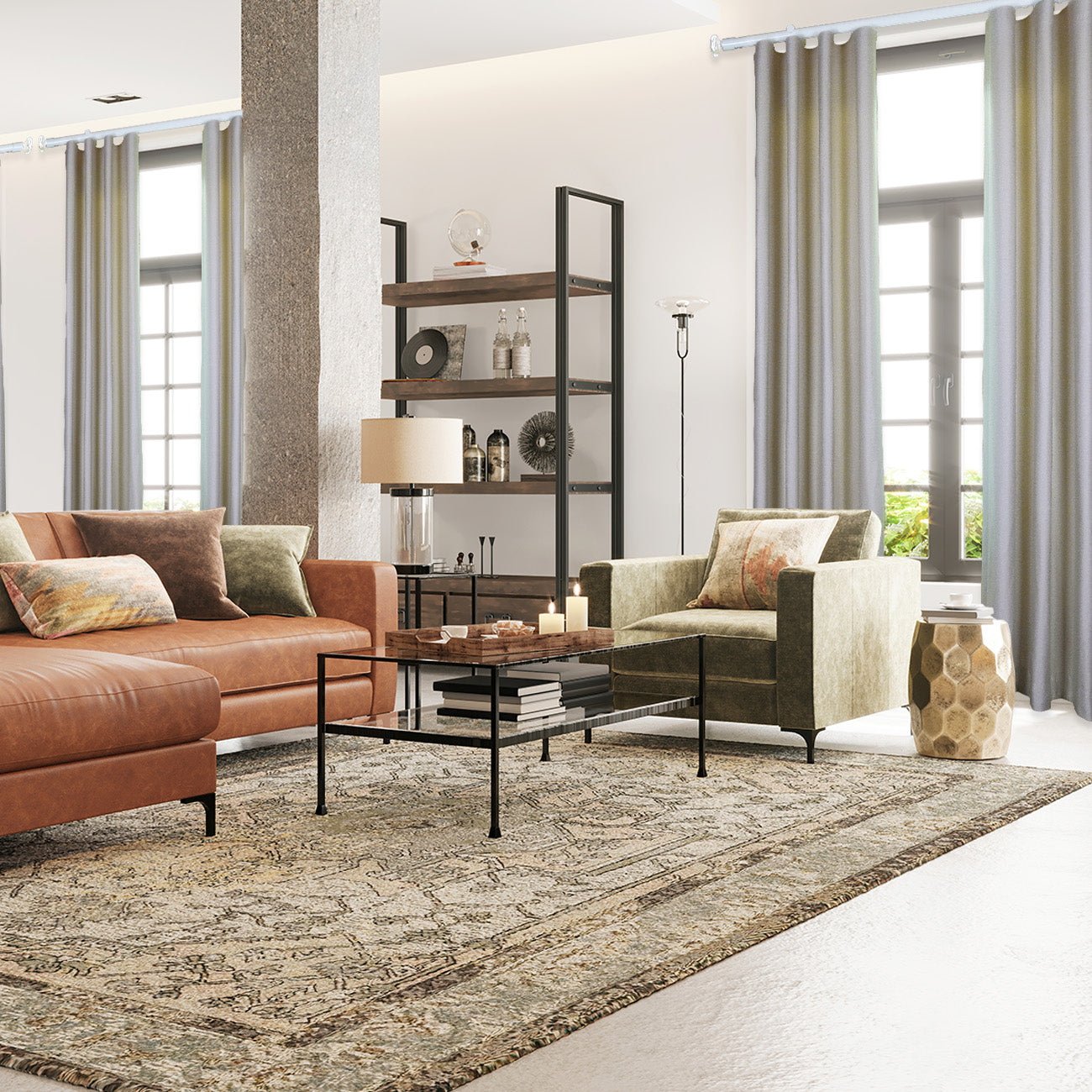 奧斯陸 Oslo HD35 都會奢華系列手動窗簾軌道 單層 白色