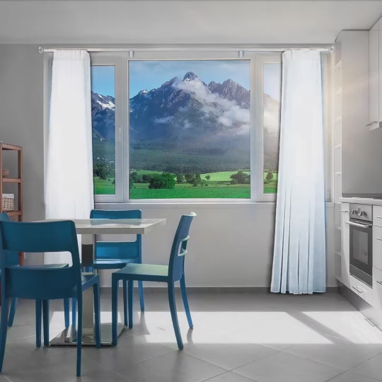 載入影片： 奧斯陸 Oslo MT35 都會奢華系列電動窗簾軌道 雙層 鋁本色