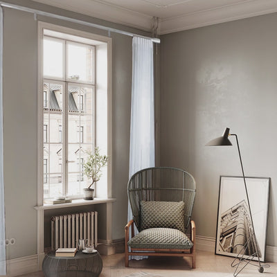 寇沃拉 Kouvola MT35 中期世紀現代系列電動窗簾軌道 單層 鋁本色